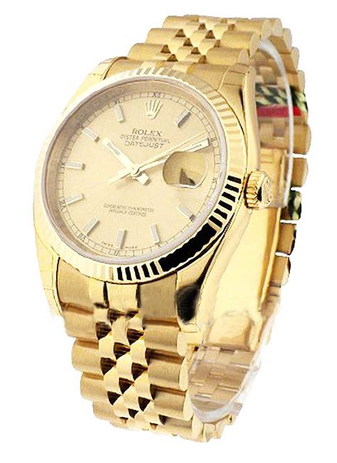 rolex datejust full gold 36mm|Rolex Datejust 36 gold price.